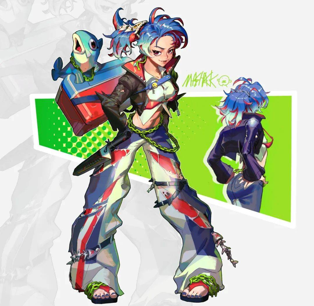怪不得這么潮！原來是服裝設(shè)計(jì)轉(zhuǎn)原畫的設(shè)計(jì)大佬<strong></p>
<p>服裝設(shè)計(jì)
</strong>，各種時(shí)尚元素搭配拿捏到位-7.GAME:服裝設(shè)計(jì)
