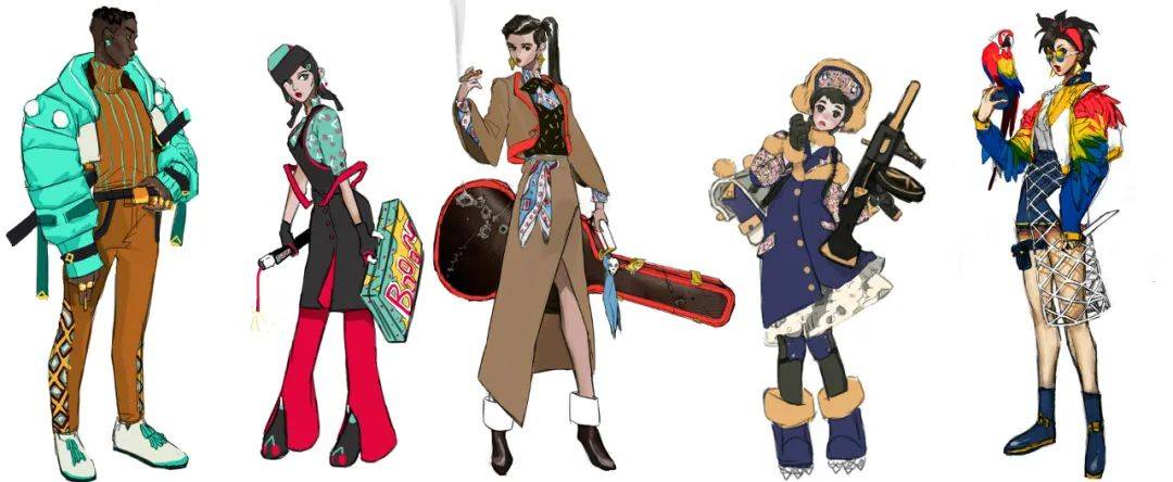 怪不得這么潮！原來是服裝設(shè)計(jì)轉(zhuǎn)原畫的設(shè)計(jì)大佬<strong></p>
<p>服裝設(shè)計(jì)
</strong>，各種時(shí)尚元素搭配拿捏到位-7.GAME:服裝設(shè)計(jì)

