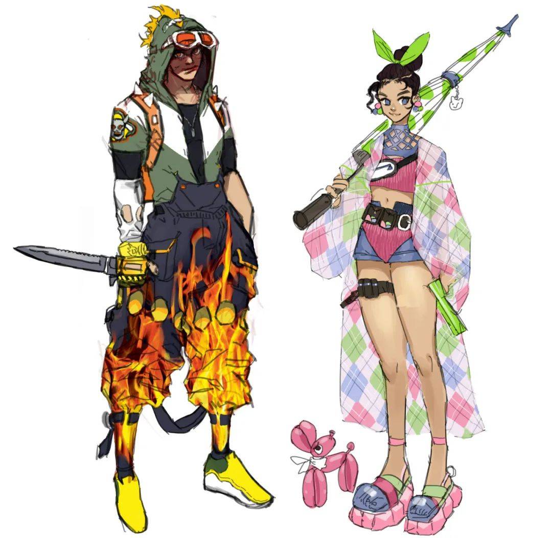 怪不得這么潮！原來是服裝設(shè)計(jì)轉(zhuǎn)原畫的設(shè)計(jì)大佬<strong></p>
<p>服裝設(shè)計(jì)
</strong>，各種時(shí)尚元素搭配拿捏到位-7.GAME:服裝設(shè)計(jì)
