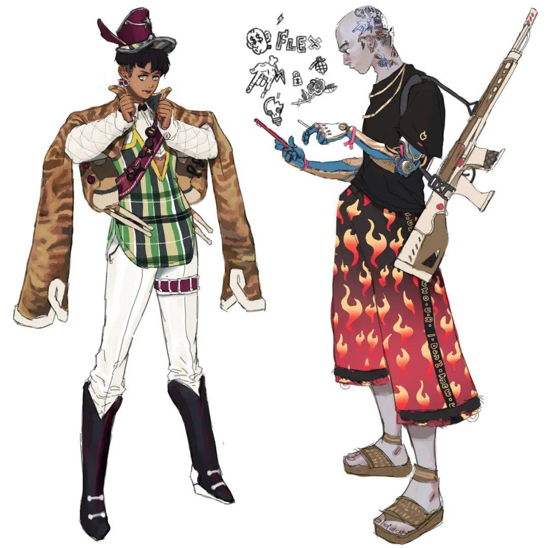 怪不得這么潮！原來是服裝設(shè)計(jì)轉(zhuǎn)原畫的設(shè)計(jì)大佬<strong></p>
<p>服裝設(shè)計(jì)
</strong>，各種時(shí)尚元素搭配拿捏到位-7.GAME:服裝設(shè)計(jì)
